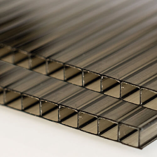 4mm Bronze Polycarbonate Roofing Sheet - Various Ready Size