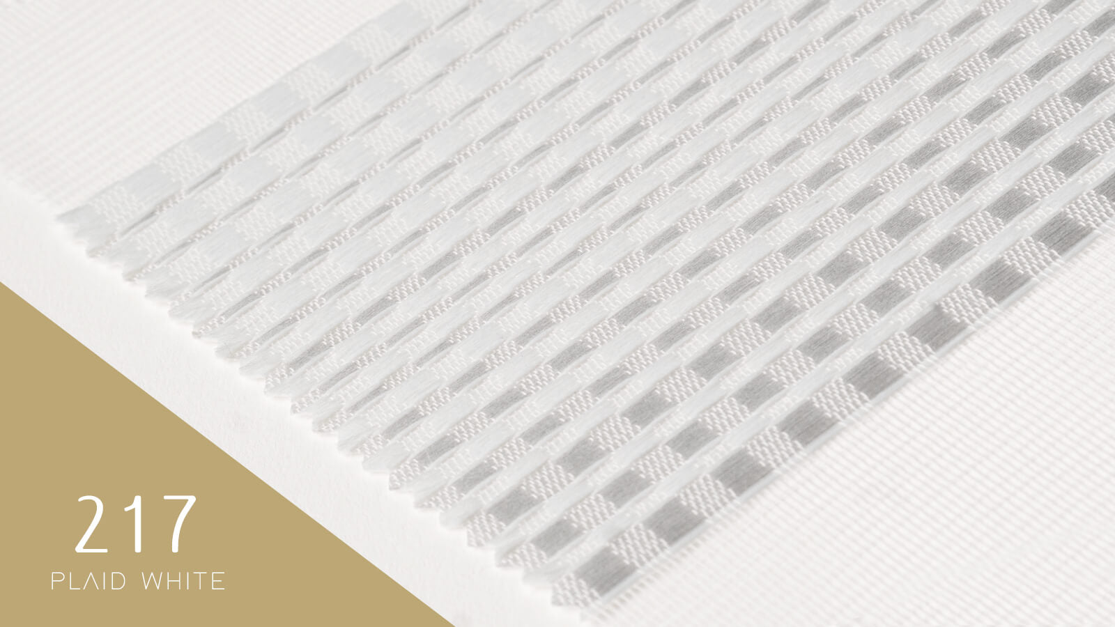 Decor Blinds Privacy 217 Plaid White