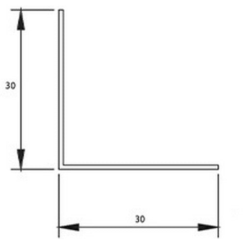 30x30 uPVC White L Profile Angle Trim Decorative Wainscot Profile Accessories