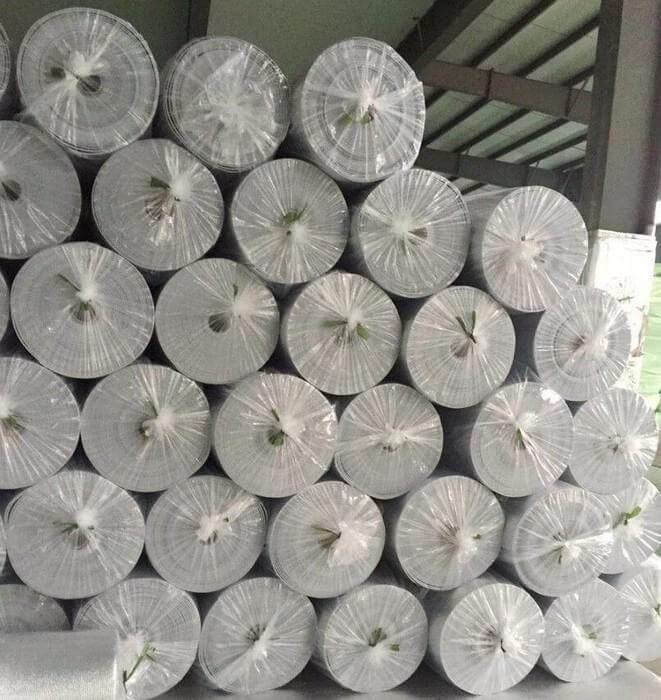 3mm Foil EPE Foam Insulation Underlay Double Sided Grid Silver Colour - Decoridea