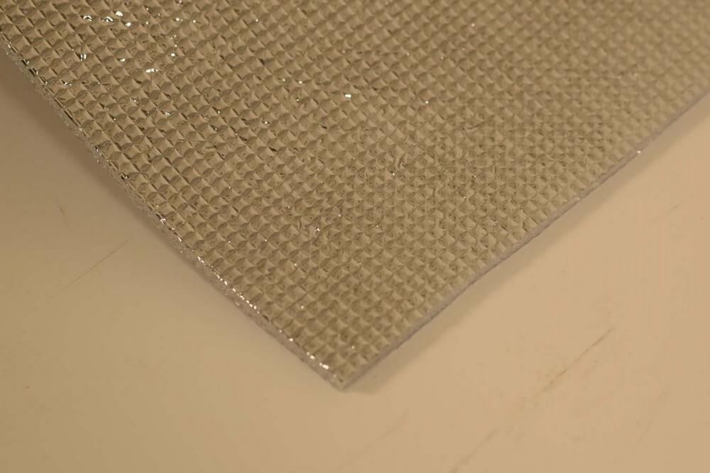 3mm Foil EPE Foam Insulation Underlay Double Sided Grid Silver Colour - Decoridea
