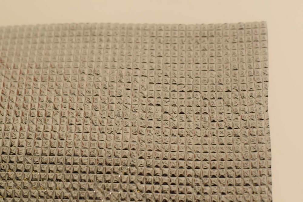 3mm Foil EPE Foam Insulation Underlay Double Sided Grid Silver Colour - Decoridea