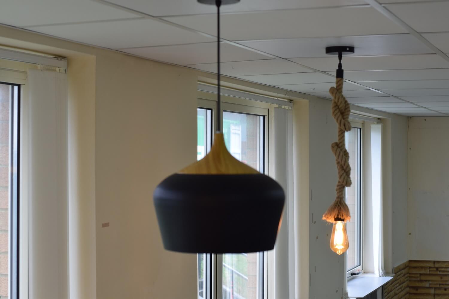 Hemp Rope Single Head Vintage Hanging Ceiling Lamp Pendant LED Light - Decoridea