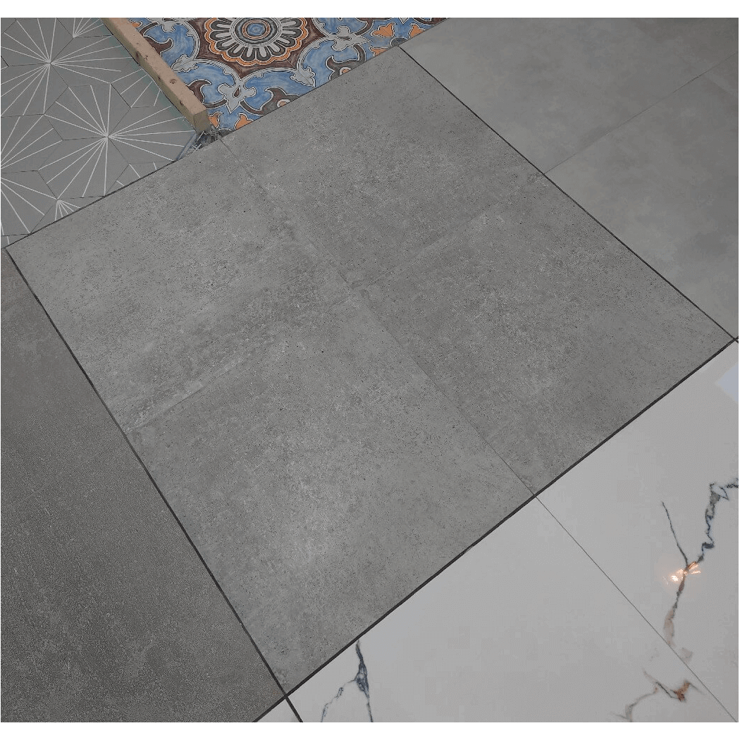 Ace Grey Rectified Matt Porcelain 600x600mm Wall and Floor Tiles