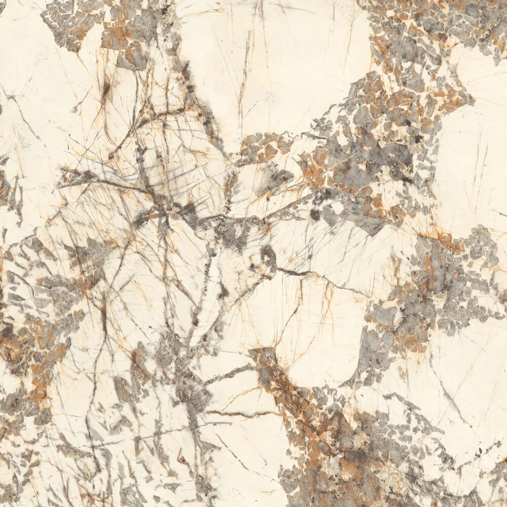 Alaska Europa Rectified Glossy Stone Effect Porcelain 800x800mm Wall and Floor Tiles