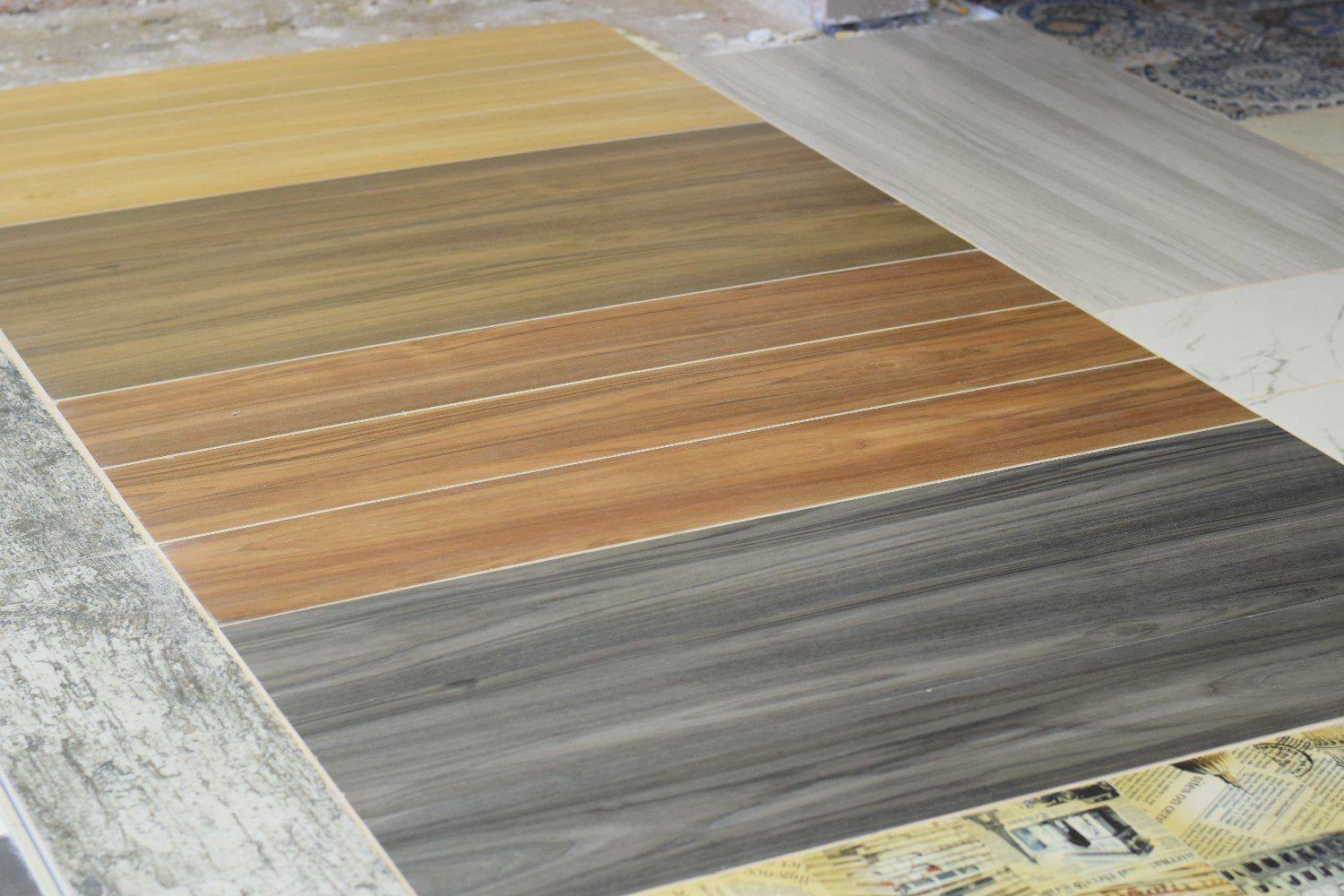 Alpine Brown Wood Effect Rectified Matt Porcelain 200x1200mm Wall and Floor Tile
