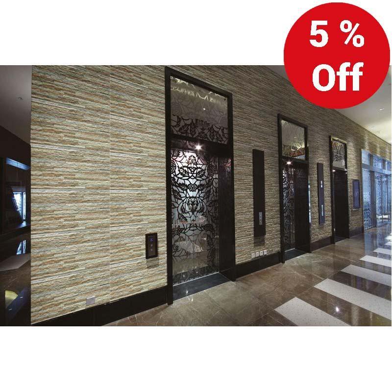 Anemone Split Face Slate Effect Rectified Matt Ceramic Decorative Multicolour 300x600mm Wall Tile