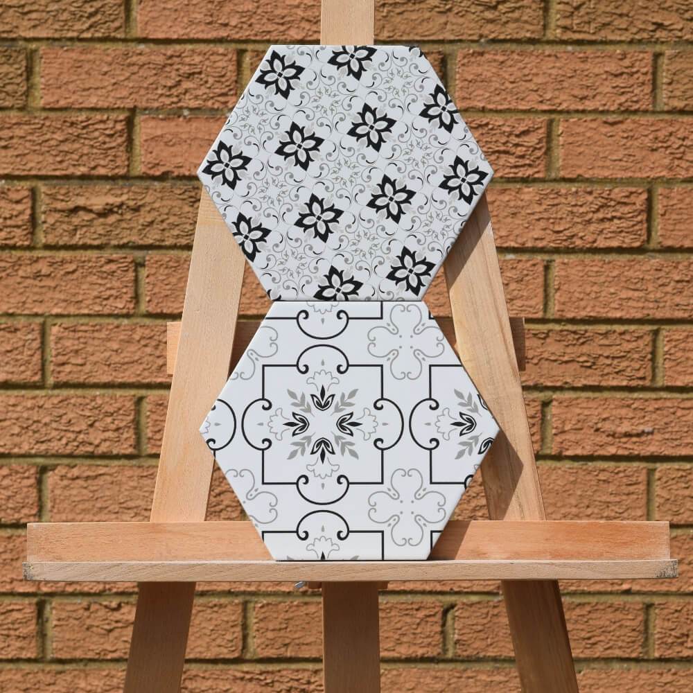 Artemis Hexagon Matt Ceramic 200x230mm Wall and Floor Tile