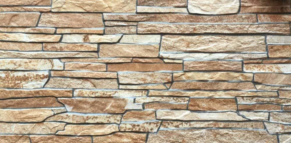 Aster Split Face Slate Effect Rectified Matt Ceramic Decorative Multicolour 300x600mm Wall Tile