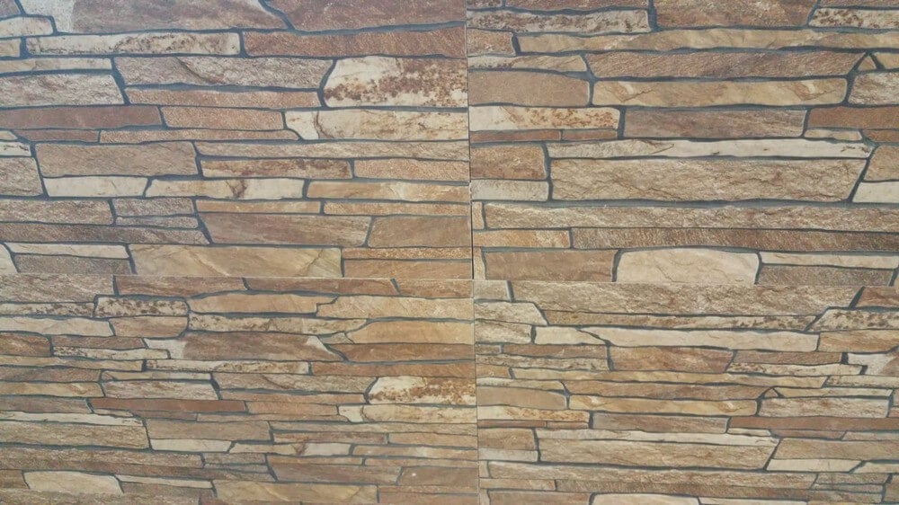 Aster Split Face Slate Effect Rectified Matt Ceramic Decorative Multicolour 300x600mm Wall Tile