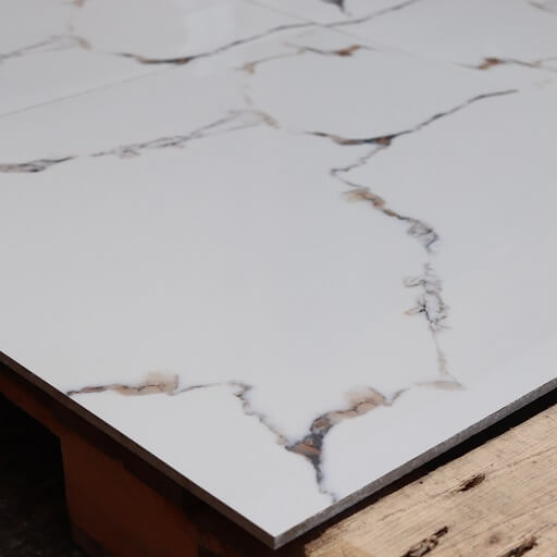 Atlantic White Rectified Polished Porcelain 600x600mm Wall and Floor Tiles