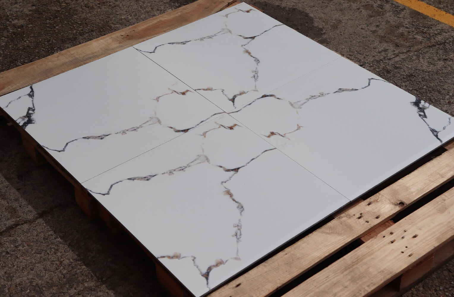 Atlantic White Rectified Polished Porcelain 600x600mm Wall and Floor Tiles