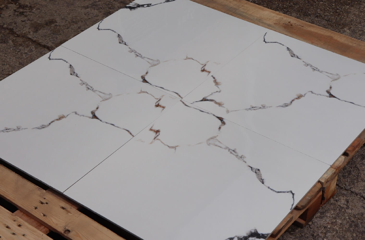 Atlantic White Rectified Polished Porcelain 600x600mm Wall and Floor Tiles