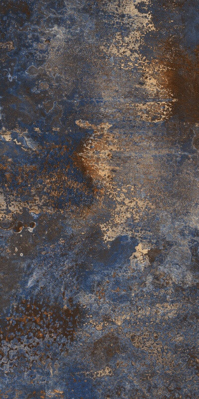 Austin Blue Rectified Large Format High Gloss Stone Effect Porcelain 800x1600mm Floor & Wall Tiles