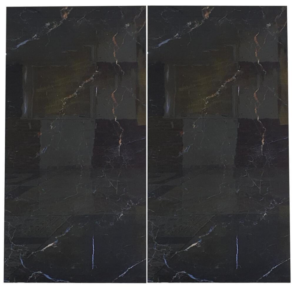 Azul Cielo Rectified Large Format Polished Stone Effect Porcelain 1200x2400mm Floor & Wall Tiles