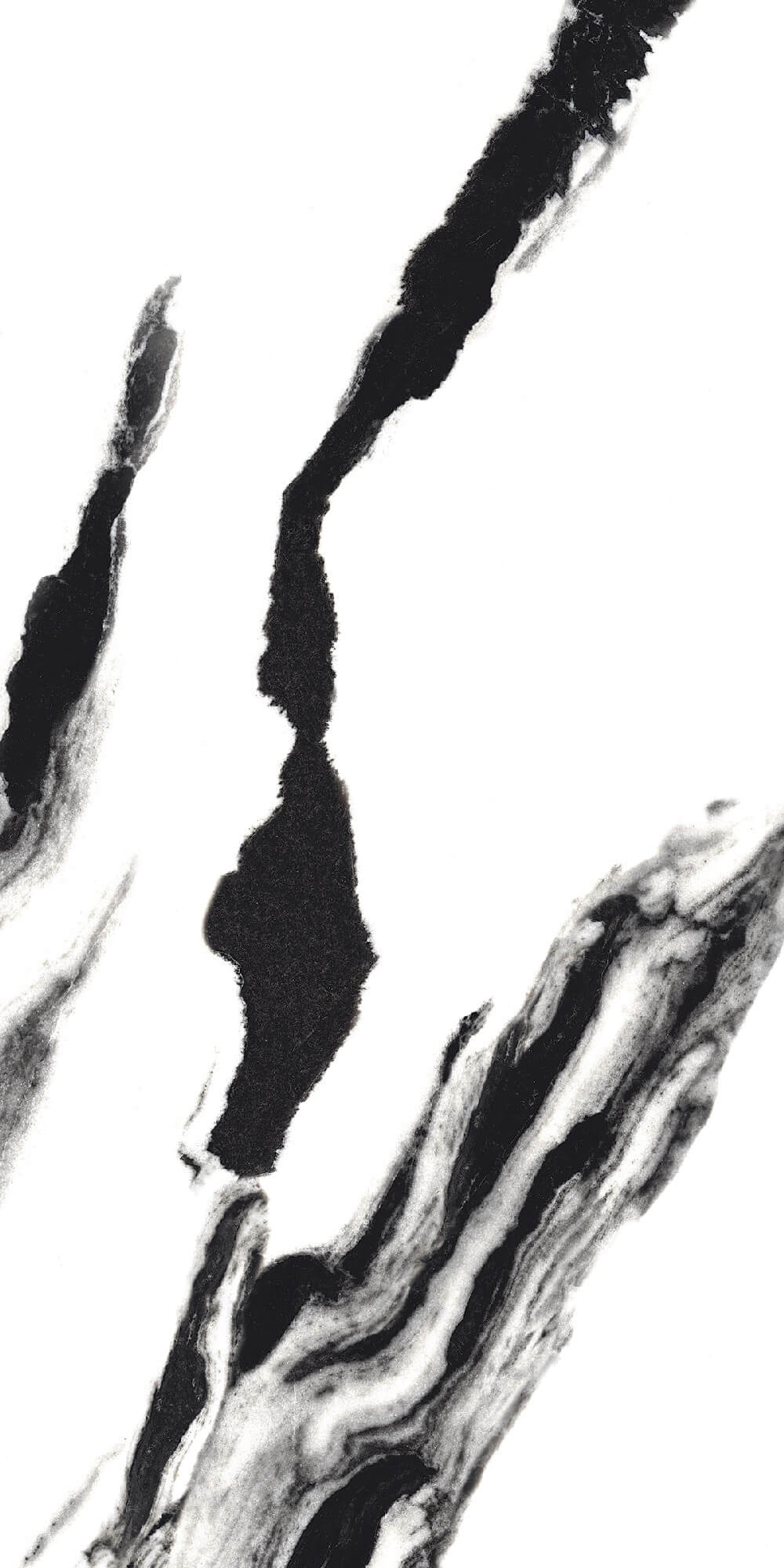 Black Panda Rectified Large Format Polished Stone Effect Porcelain 800x1600mm Floor & Wall Tiles
