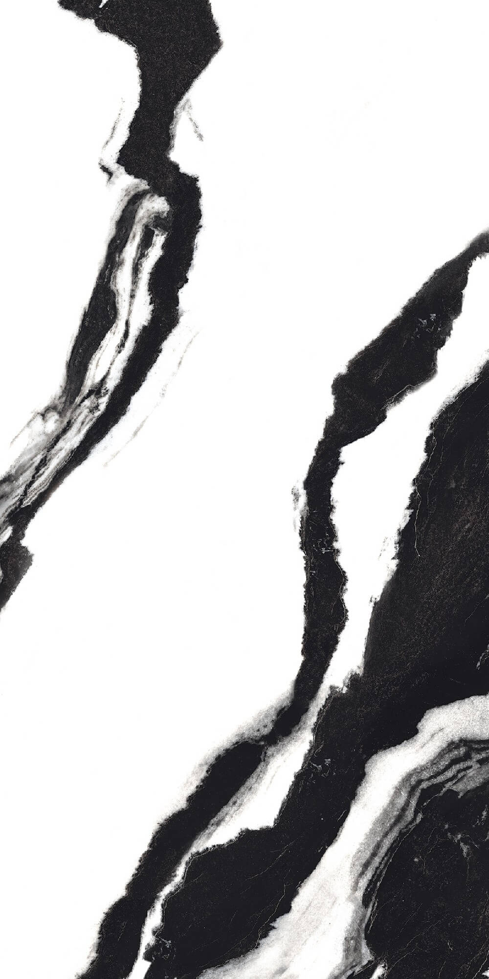 Black Panda Rectified Large Format Polished Stone Effect Porcelain 800x1600mm Floor & Wall Tiles