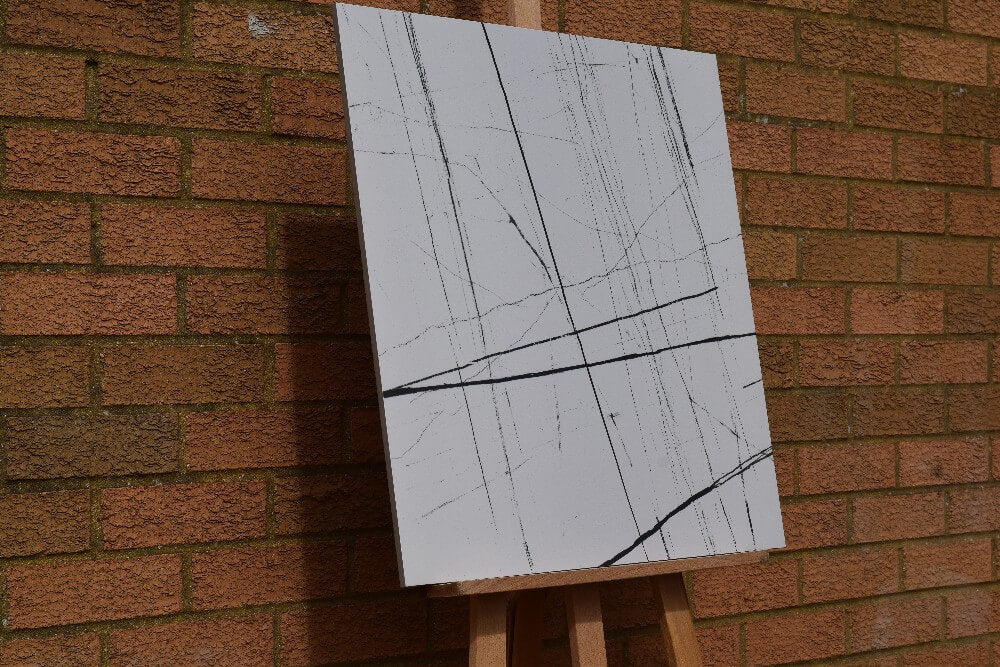 Black and White Rectified Polished Glazed Porcelain 600x600mm Wall and Floor Tiles