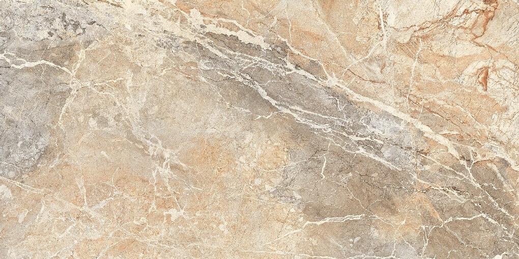 Blue Breccia Book Match B Rectified Large Format Polished Stone Effect Porcelain 1200x2400mm Floor & Wall Tiles