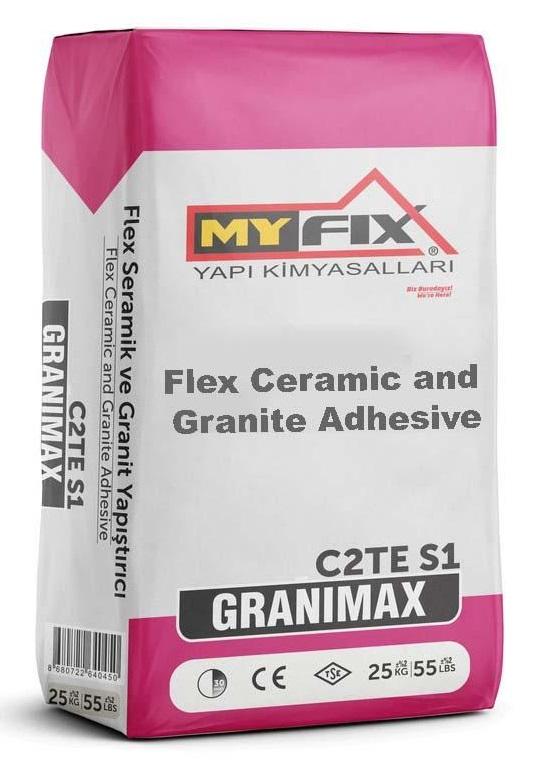 C2TE S1 Flex Wall & Floor Tile Adhesive Grey and White Colour Option (25 Kg) Suitable For Porcelain Ceramic & Granite Tiles - Decoridea