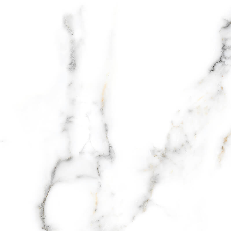 Carrara White Rectified Polished Porcelain 600x600mm Wall and Floor Tiles