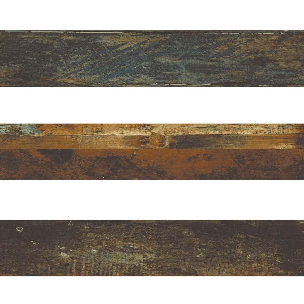 Chestnut Wood Effect Rectified Matt Ceramic 150x800mm Wall and Floor Tile