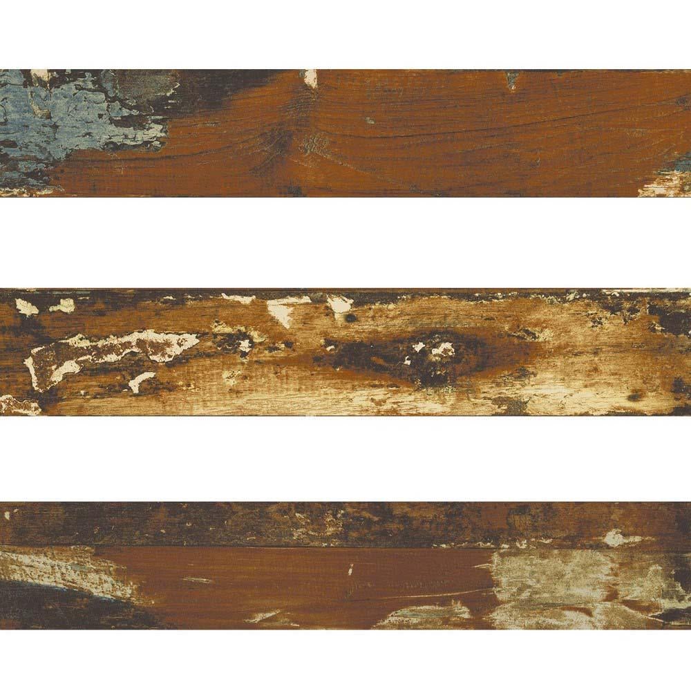 Chestnut Wood Effect Rectified Matt Ceramic 150x800mm Wall and Floor Tile