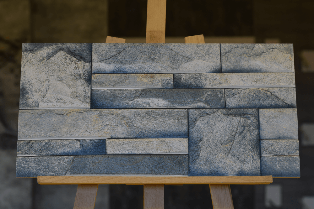 Coral Grey Split Face Rectified Matt Porcelain 300x600mm Wall Tile