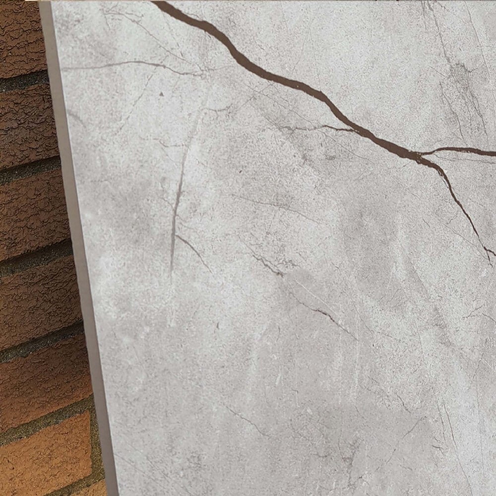 Cortona Grey Rectified Large Format Matt Stone Effect Porcelain Floor & Wall Tiles 600x1200mm