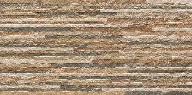 Daffodil Split Face Slate Effect 300x600mm Rectified Matt Ceramic Decorative Wall Tile