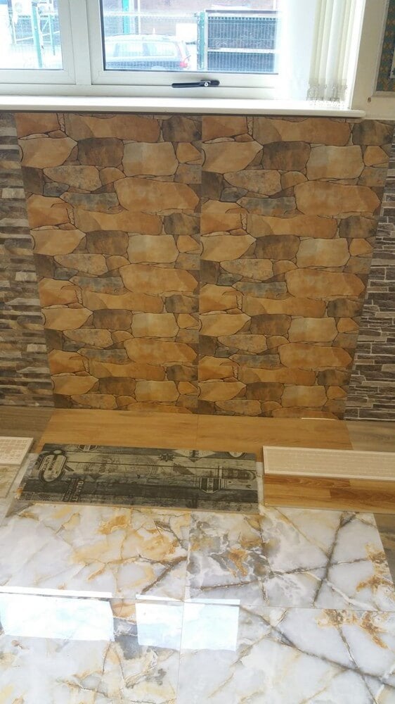 Daisy Split Face Slate Effect 300x600mm Rectified Matt Ceramic Decorative Wall Tile