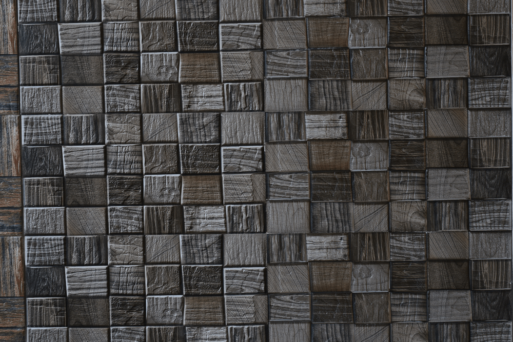 Ebony Grey Split Face Rectified Matt Porcelain 300x600mm Wall Tile