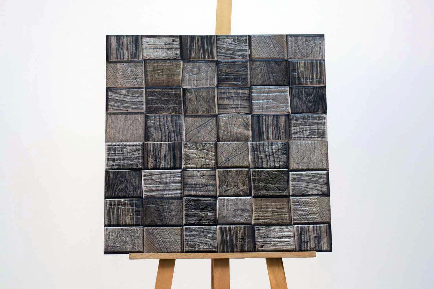 Ebony Grey Split Face Rectified Matt Porcelain 300x600mm Wall Tile