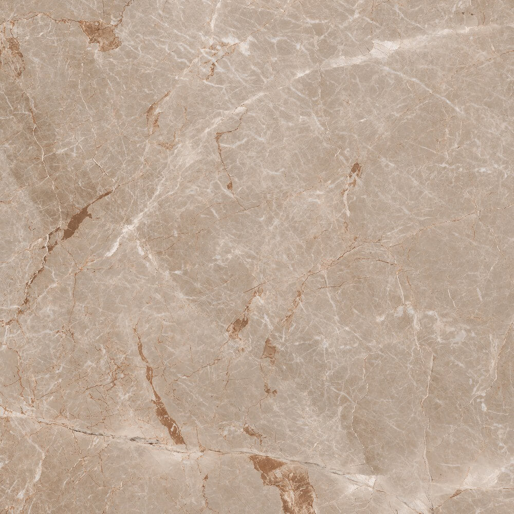 Embrace Brown Rectified Glossy Stone Effect Porcelain 800x800mm Wall and Floor Tiles