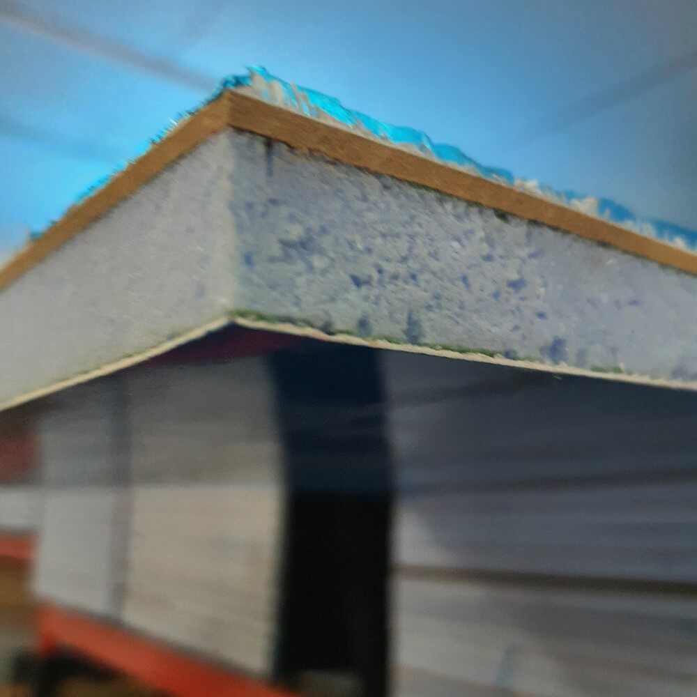 One Side Reinforcement Flat Panel White uPVC 24mm