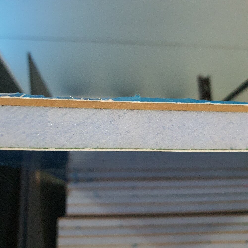 One Side Reinforcement Flat Panel White uPVC 24mm