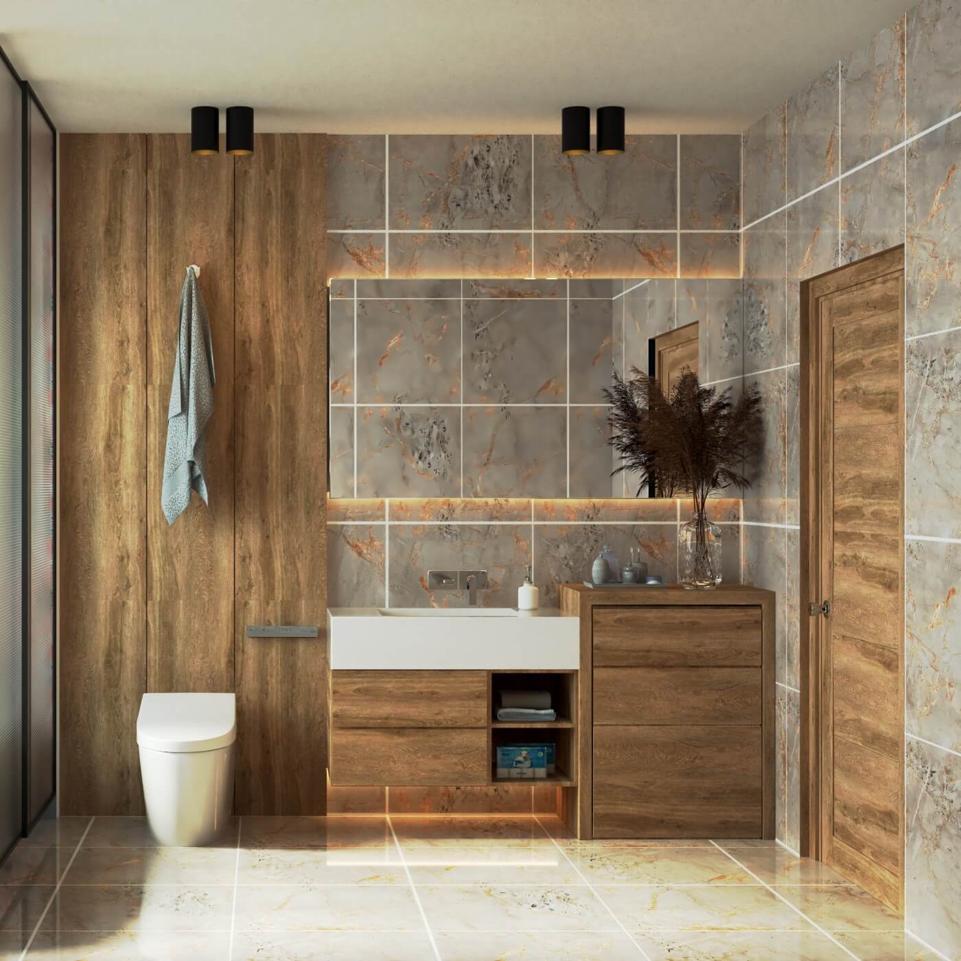 Golden Wave Rectified Gloss Glazed Porcelain 600x600mm Wall and Floor Tiles