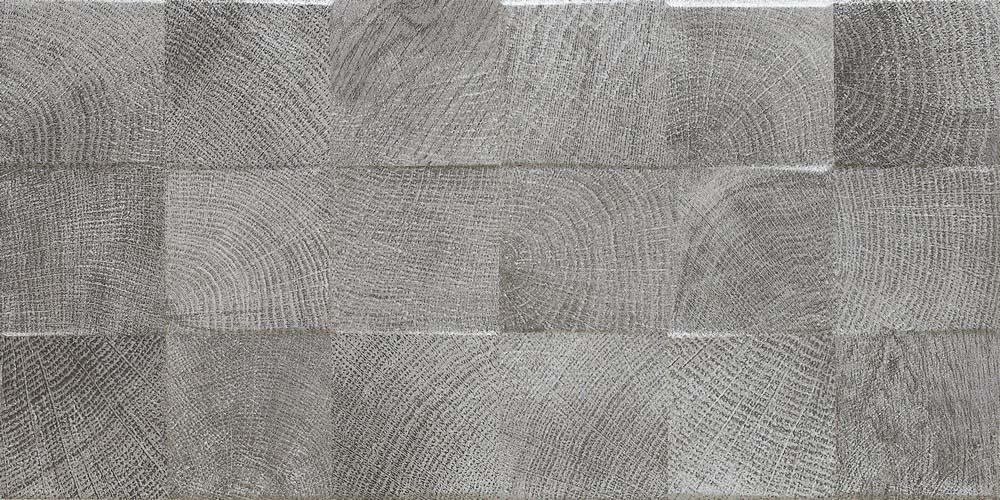 Gray Split Face Slate Effect 300x600mm Rectified Matt Ceramic Decorative Wall Tile