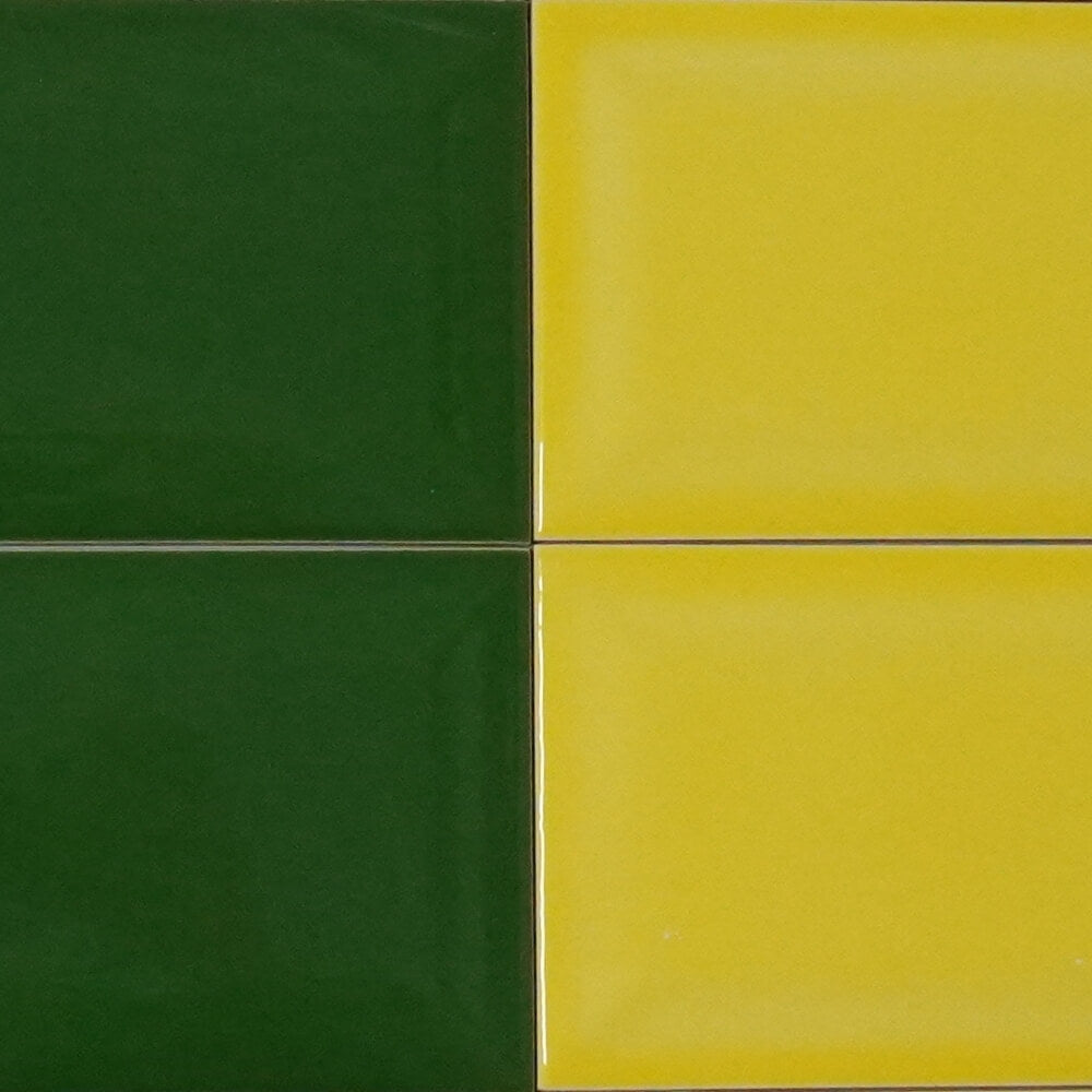Green Metro Brick Tiles 100x200mm Diamond Decorative Polished Wall Tile