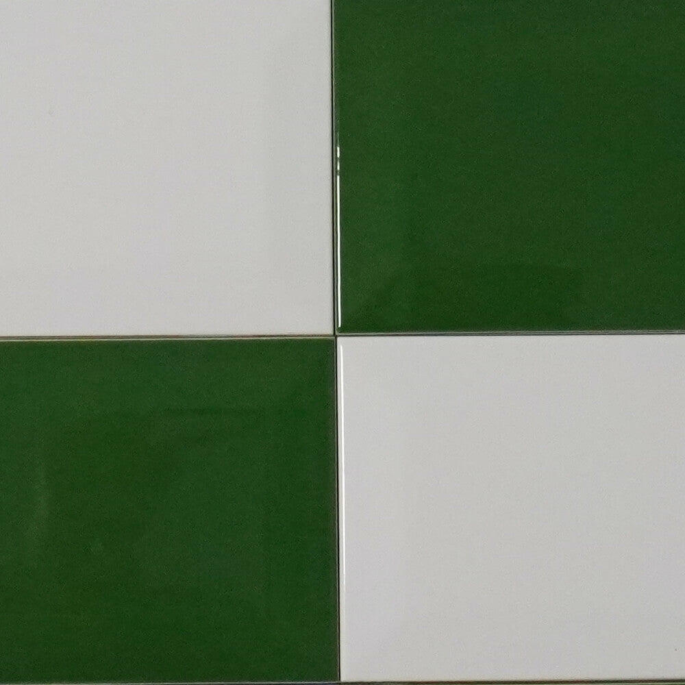 Green Metro Brick Tiles 100x200mm Diamond Decorative Polished Wall Tile