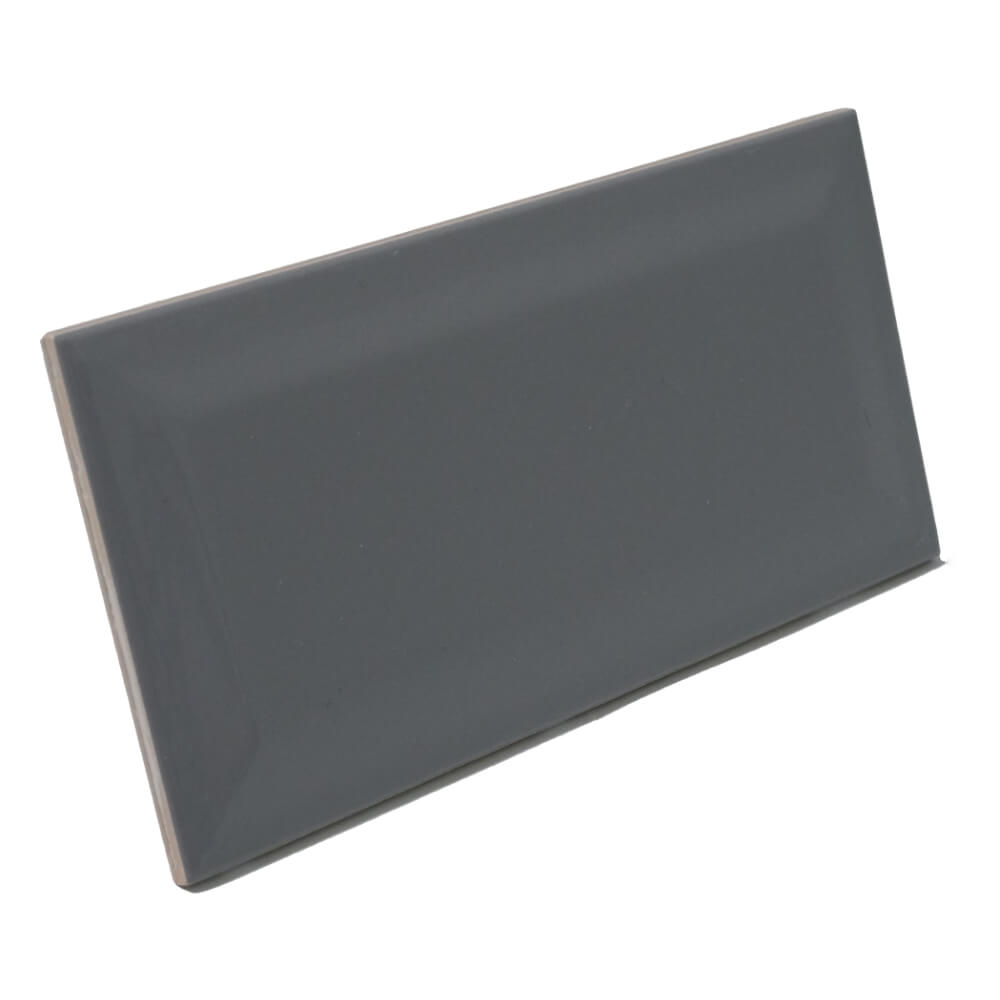 Grey Metro Brick Tiles 100x200mm Diamond Decorative Polished Wall Tile