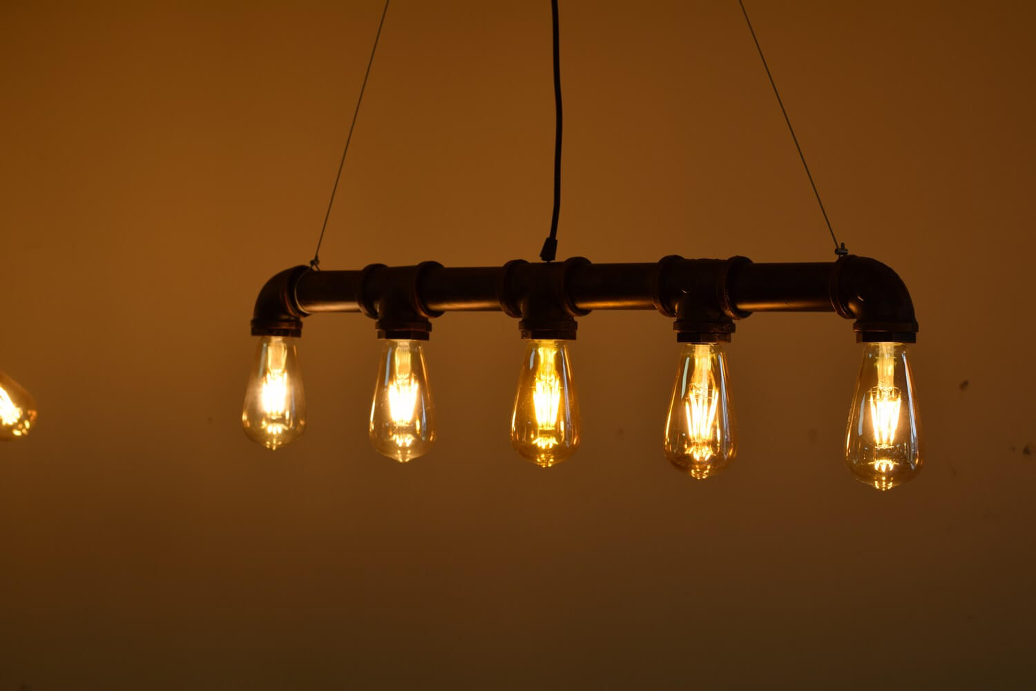 Industrial Steampunk Bar Light Pipe Ceiling Lamp Pendant LED Light - Decoridea
