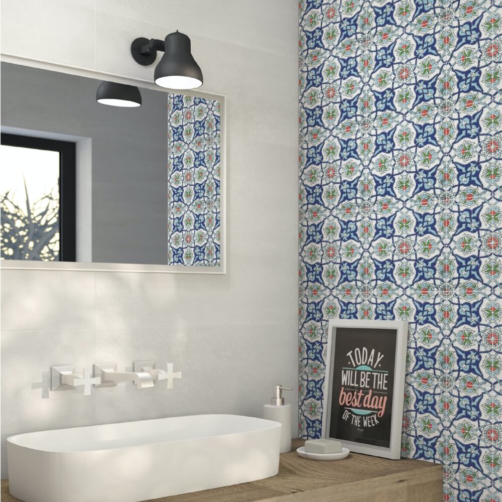 Istanblue Cini Rectified Polished Ceramic 300x300mm Wall and Floor Tile