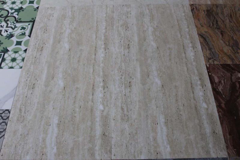 Italian Design Travertine Effect Rectified Polished Porcelain Floor & Wall Tiles 600x1200mm