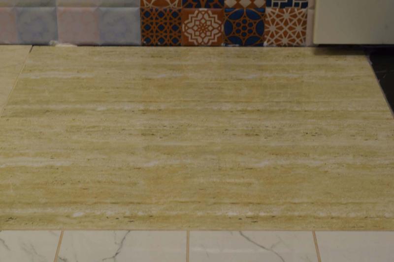 Italian Design Travertine Effect Rectified Polished Porcelain Floor & Wall Tiles 600x1200mm