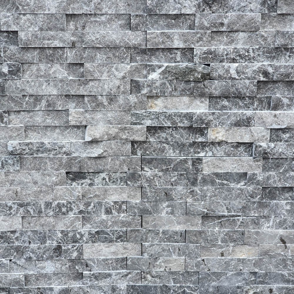 M10 Black Romeo Travertine Split Face 300x300mm Matt Decorative Wall Tile