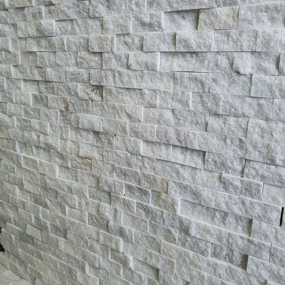 M23 White Marble Split Face 300x300mm Matt Decorative Wall Tile