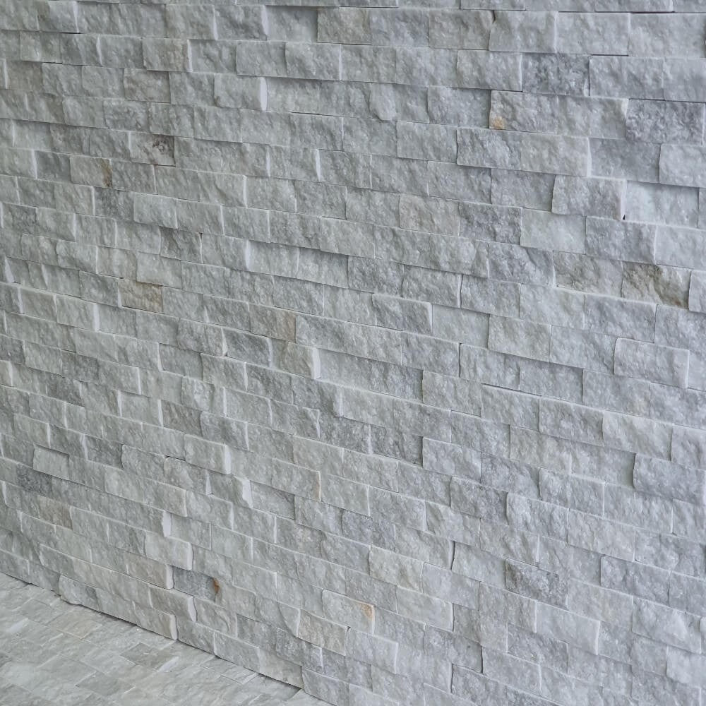 M23 White Marble Split Face 300x300mm Matt Decorative Wall Tile