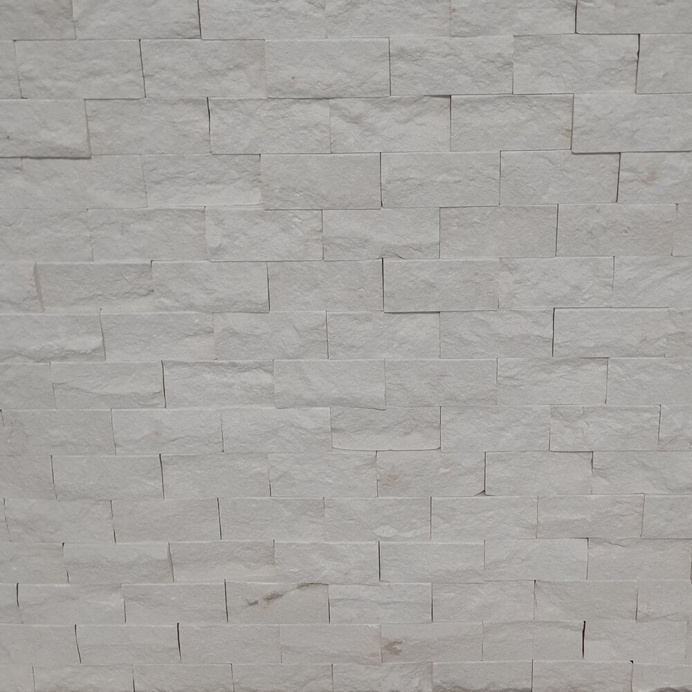 M26 Limra White Limestone Split Face 300x300mm Matt Decorative Wall Tile