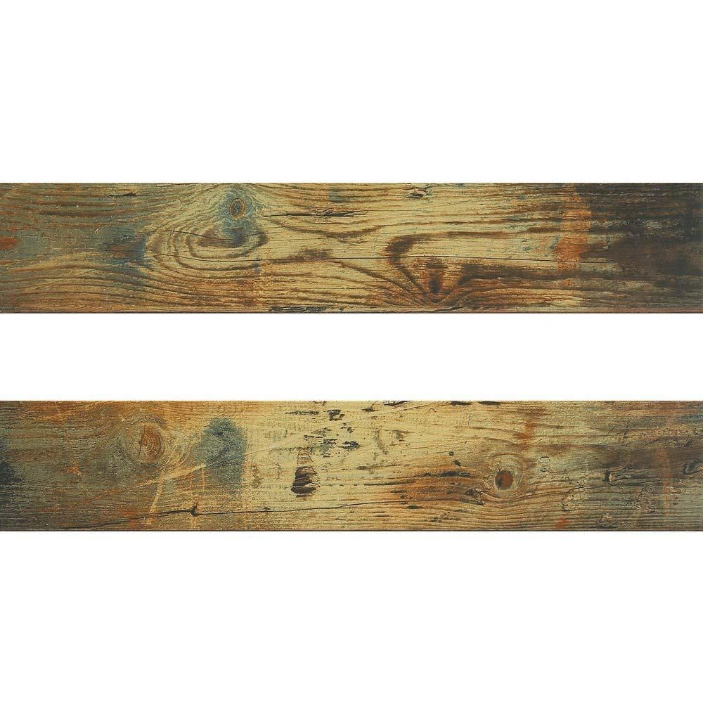 Metallic Pine Wood Effect Rectified Matt Ceramic 150x800mm Wall and Floor Tile